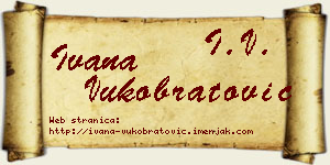 Ivana Vukobratović vizit kartica